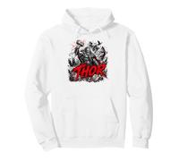 Thor, Dieu du Tonnerre, Viking Nordique, légende de Ragnarok Sweat à Capuche