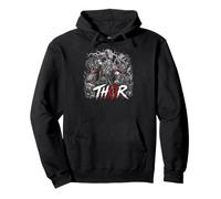 Thor, Dieu Nordique, Guerrier Viking, Mjolnir Lightning Sweat à Capuche