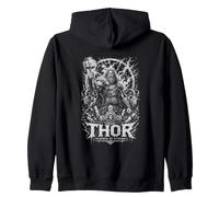 Thor Hammer of Storms Viking Thunder and Warrior Sweat à Capuche