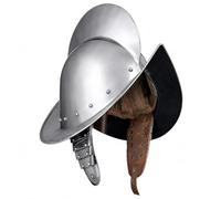 THOR INSTRUMENTS Casque de bateau médiéval en acier de calibre 18 avec peigne espagnol, style rustique, vintage, décoration d'intérieur, cadeaux