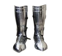 THOR INSTRUMENTS Chevaliers médiévaux - Armure fonctionnelle - Jambes et chaussures - En acier - 18 g - Décoration d'intérieur rustique vintage - Cadeaux