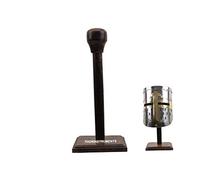 THOR INSTRUMENTS Support de casque médiéval en bois pour costume rustique, vintage, décoration d'intérieur, cadeaux