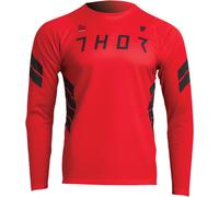 Thor Jersey Vtt MTB Assistance Manches Longues Rouge Cyclisme MTB Dh