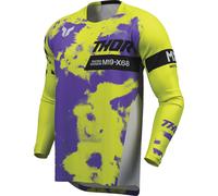 Thor Launchmode Bleach Maillot de motocross, Vert/Violet, Taille XL