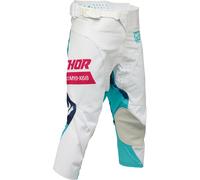 Thor Launchmode Bleach Pantalons de motocross pour jeunes, Blanc, Taille 24
