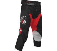 Thor Launchmode Futura Pantalons de motocross pour jeunes, noir-rouge, taille M