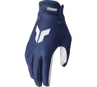 Thor Logo Gants de motocross, blanc-bleu, taille XL pour homme