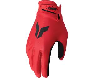 Thor Logo Gants de motocross, noir-rouge, taille 2XL pour homme
