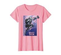 Thor Love & Thunder Mighty Thor T-Shirt, Femme, Rose, XL