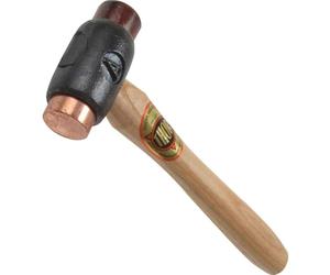Thor Marteau double face en cuivre 208, cuir brut, taille A, (brun, noir)