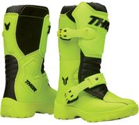 Thor Mini Blitz Xr Bottes de motocross jeunesse, Jaune néon, Taille 13