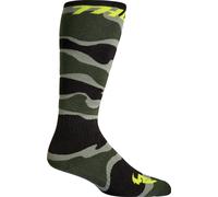 Thor MX Camo, chaussettes L/XL (10-13 US) Noir/Vert Foncé/Gris/Vert Néon Noir/Vert Foncé/Gris/Vert Néon