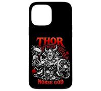 Thor Mythologie du Dieu Nordique Viking Guerrier Coque pour iPhone 13 Pro Max