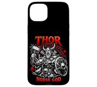 Thor Mythologie du Dieu Nordique Viking Guerrier Coque pour iPhone 15 Plus