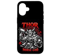 Thor Mythologie du Dieu Nordique Viking Guerrier Coque pour iPhone 16
