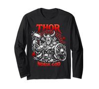 Thor Mythologie du Dieu Nordique Viking Guerrier Manche Longue
