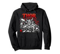 Thor Mythologie du Dieu Nordique Viking Guerrier Sweat à Capuche