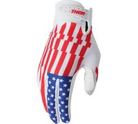 Thor Patriot Gants de motocross, États Unis, Taille XS