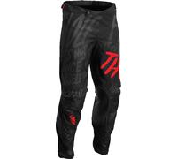 Thor Pulse Counting Sheep Pantalon de motocross, noir-rouge, taille 42 pour homme