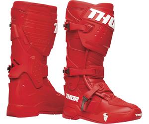 Thor Radial Bottes de motocross, Rouge/Blanc, Taille 11