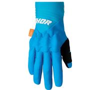 Thor Rebound D3O Gants de motocross, bleu/blanc, Taille M