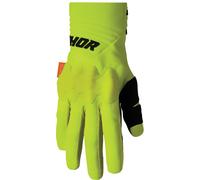 Thor Rebound D3O Gants de motocross, noir-vert, taille L pour homme