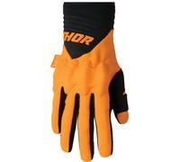 Thor Rebound D3O Gants de motocross, Orange/Noir, Taille L