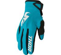 Thor Sector S23, gants femmes S Turquoise/Blanc Turquoise/Blanc