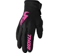 Thor Sector S23, gants femmes XL Noir/Fuchsia Noir/Fuchsia