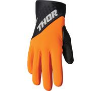 Thor Spectrum Cold Weather Gants de motocross, Orange/Noir, Taille 2XL