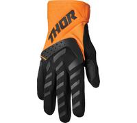 Thor Spectrum Logo Gants de motocross pour les jeunes, Orange/Noir, Taille M