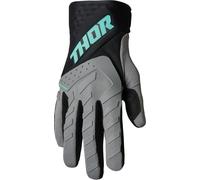 Thor Spectrum Touch Gants de motocross, Gris/Noir, Taille S