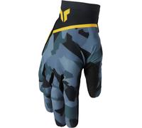 Thor Sportmode Shadow Gants de motocross pour femmes, noir/gris/jaune, Taille M