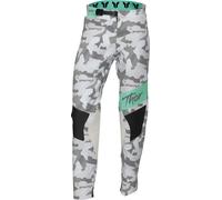 Thor Sportmode Shadow, pantalon textile femme 11/12 Gris/Gris Clair/Noir/Turquoise Gris/Gris Clair/Noir/Turquoise