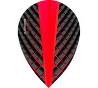 THOR-SPORTS Harrows Quantum Flights Slim/Pear/Kite/Standard en différentes couleurs (1 paire, rouge)