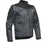 Thor Terrain S25, veste textile imperméable S Gris Foncé/Noir Gris Foncé/Noir