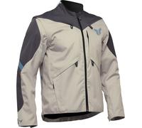 Thor Terrain S25, veste textile imperméable XL Beige/Gris Foncé Beige/Gris Foncé