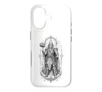 Thor Thunder God Norse Hammer Rune Mythologie Illustration Coque pour iPhone 17