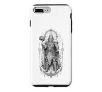 Thor Thunder God Norse Hammer Rune Mythologie Illustration Coque pour iPhone 7 Plus/8 Plus