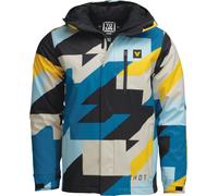 Thor Tour Brave, veste en textile M Bleu/Noir/Jaune/Beige Bleu/Noir/Jaune/Beige