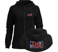 Thor Vantage, zip hoodie women L Noir/Rouge/Bleu Clair Noir/Rouge/Bleu Clair