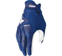 Thor XP Gants de motocross, blanc-bleu, taille 2XL pour homme
