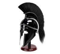 Thorinstruments casque grec corinthien, casque médiéval antique, chevalier, réplique de Spartiate, avec support libre
