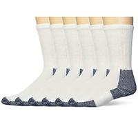 Thorlo XJ Lot de 6 paires de chaussettes de course unisexe, Blanc, bleu marine., L