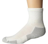 Thorlos Xj Max Cushion Crew Chaussettes de Course, Blanc/Platine (1 Paire), L Mixte