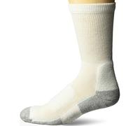 Thorlos Chaussettes de marche légères rembourrées pour homme, Blanc/bleu marine, M