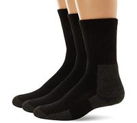Thorlos Chaussettes rembourrées épaisses randonnée, Noir (Lot de 3 Paires), M Mixte