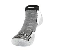 THORLO Experia No Show Chaussettes Mixte Adulte, Noir/Blanc, FR : S (Taille Fabricant : S)