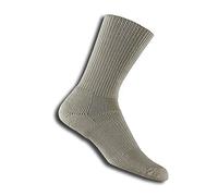 thorlos mens Wx Max Cushion Walking Crew Socks, Dark Khaki, Medium US