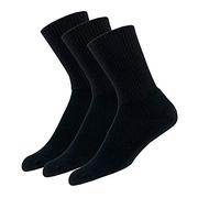 Thorlos Chaussettes de Tennis rembourrées TX Max, Noir (3 Paires), L (Lot de 3) Mixte